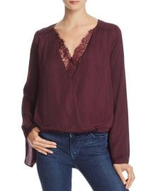 Do and Be Lace-Trim Crossover Top at Bloomingdales